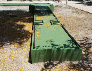 Minigolf course in Valencia, Spain