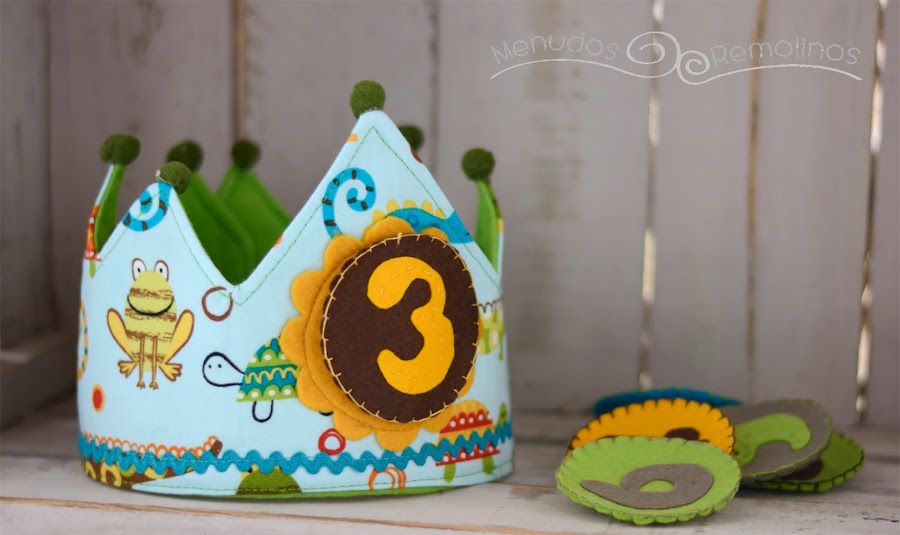 Corona de cumpleaños selva tropical