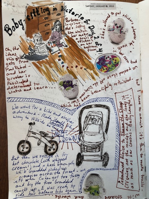 Sketch Journal — Day In The Life aka Nana and Granddad Get Schooled . . .