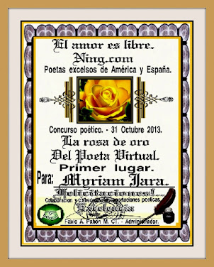 "ROSA DE ORO PRIMER PREMIO"