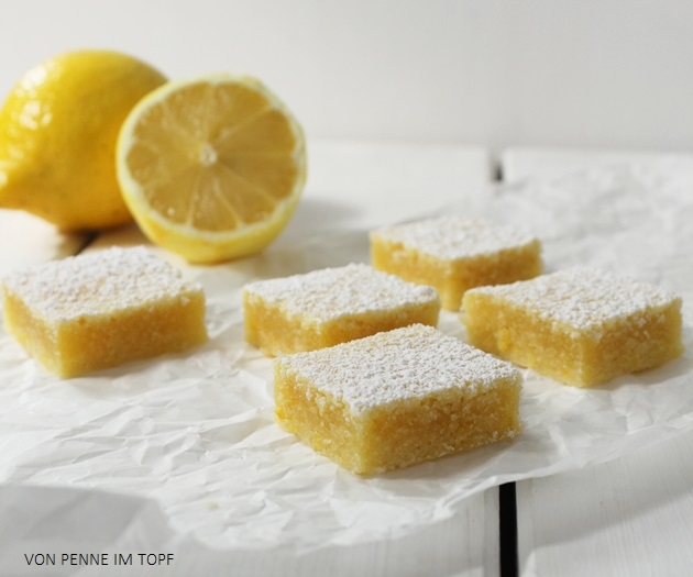 Zitronen-Brownies mit köstlicher Glasur
