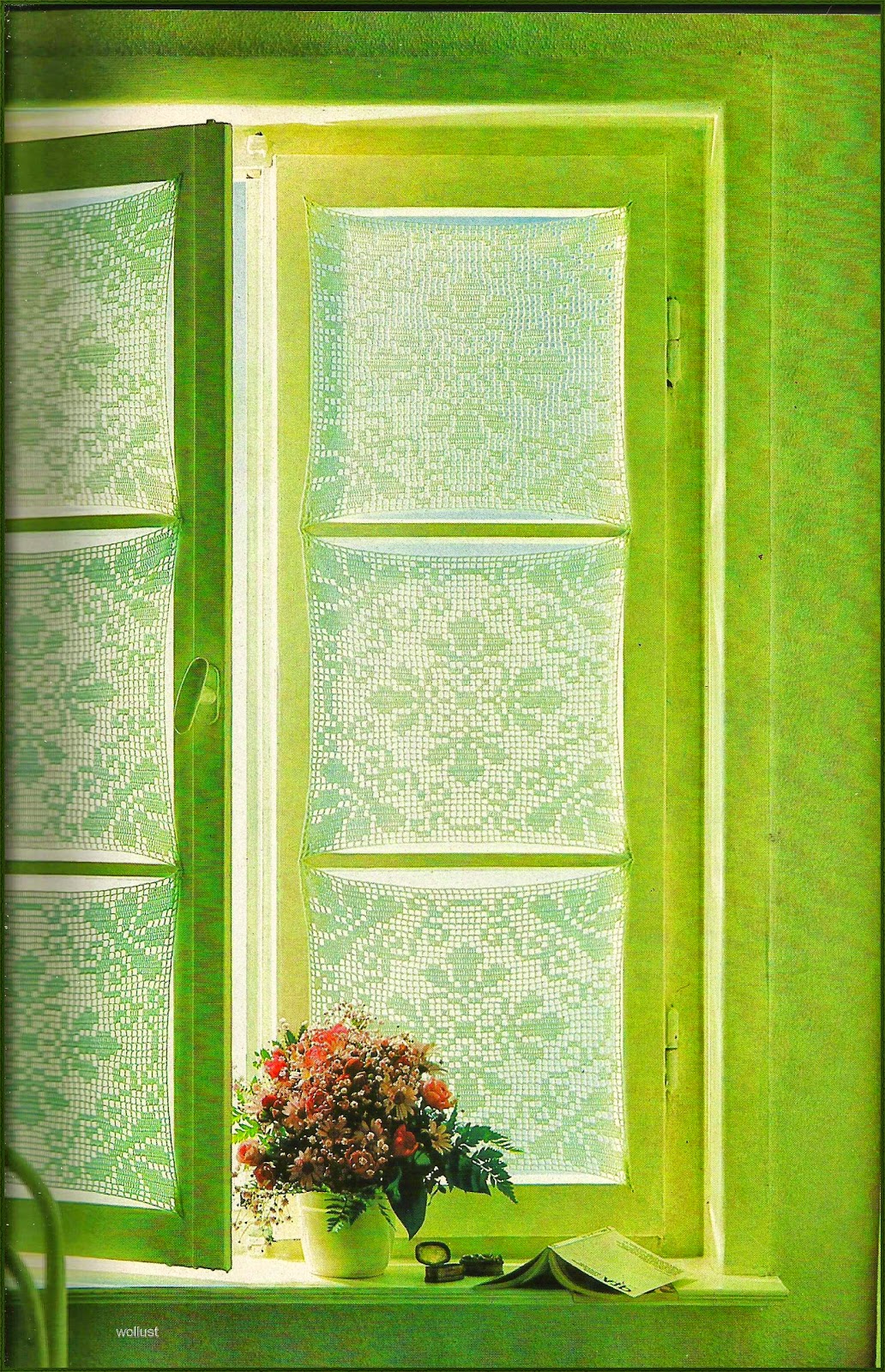 MEINE-WOLLUST: Häkelgardine ganz blickdicht