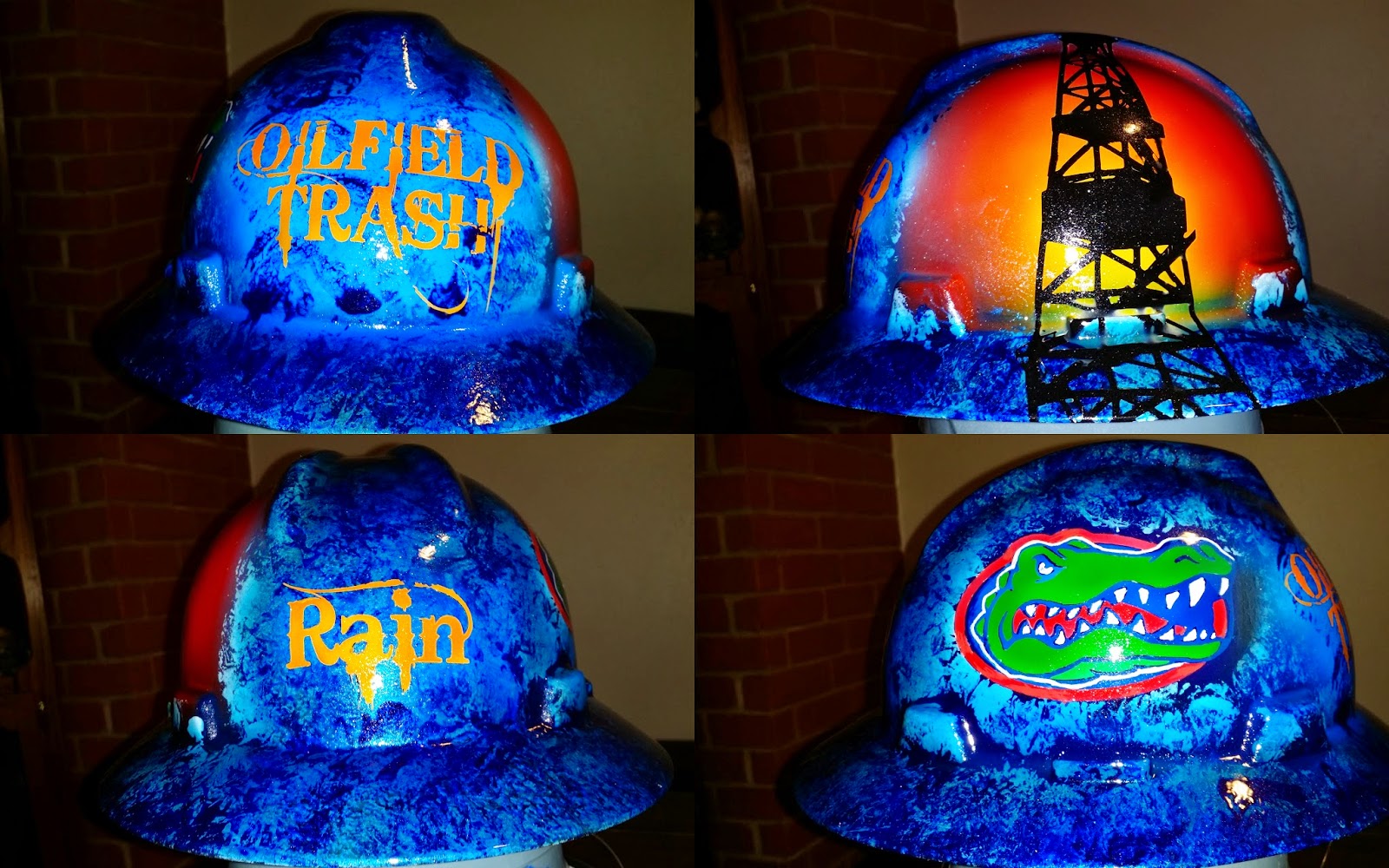 Zimmer DesignZ Custom Paint custom hard hats for the oilfield and