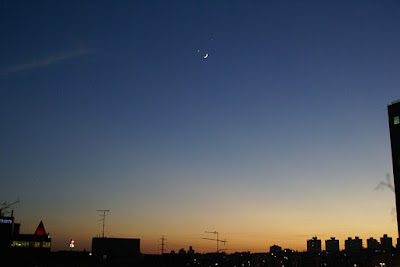 Moon, Venus and Jupiter conjunction Moon, Venus and Jupiter conjunction