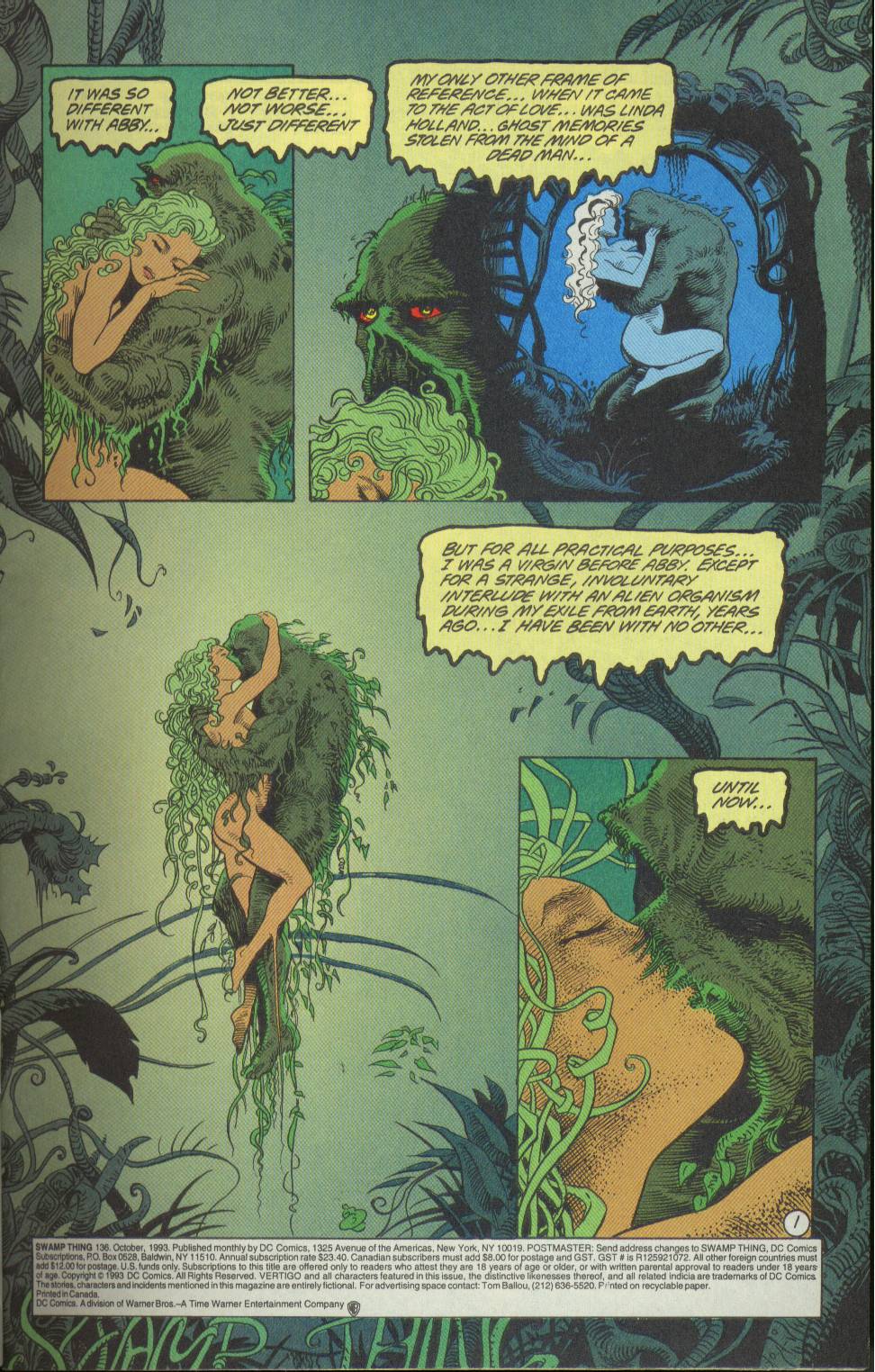 Read online Swamp Thing (1982) comic -  Issue #136 - 2