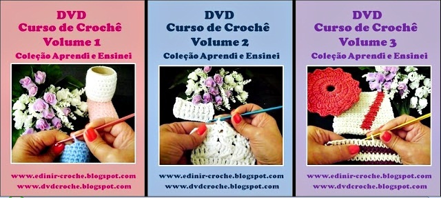 dvd curso de croche video-aulas loja online frete gratis edinir-croche aprender croche