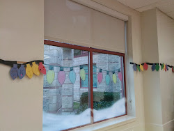 christmas preschool paint windows easy them decorations painted paper onto