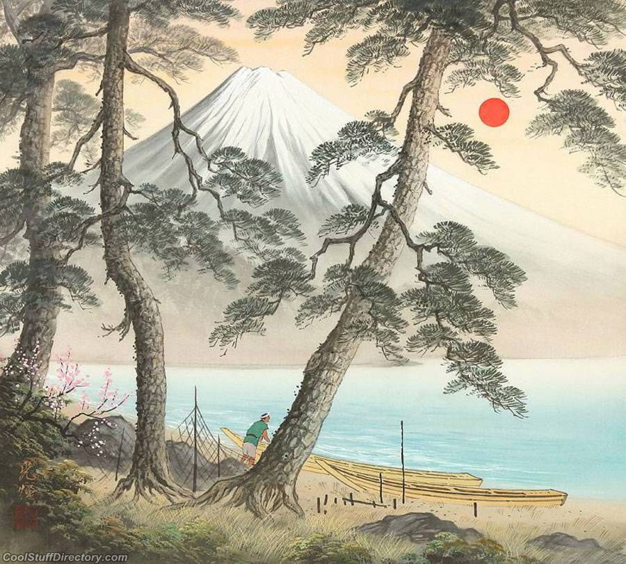 Cuadros Modernos Pinturas Y Dibujos Susurrantes Paisajes Japoneses