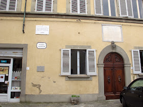The house in Piazza Garibaldi in Fucecchio, near Florence, where Montanelli was born