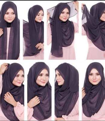 Cara Mudah Memakai Jilbab Pesta Simpel Modern