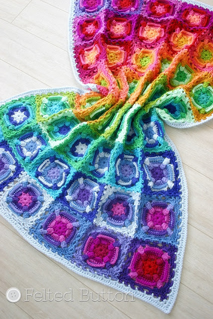 Kaleidoscope Eyes Blanket crochet pattern by Susan Carlson of Felted Button