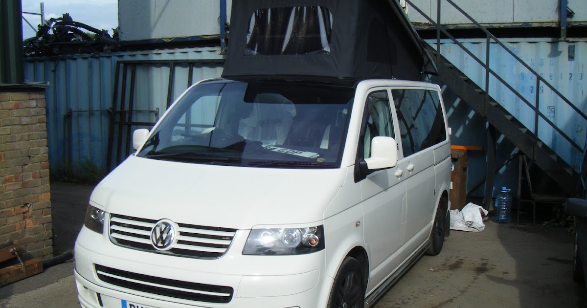 westdubs pop top roof fitted to a vw t5