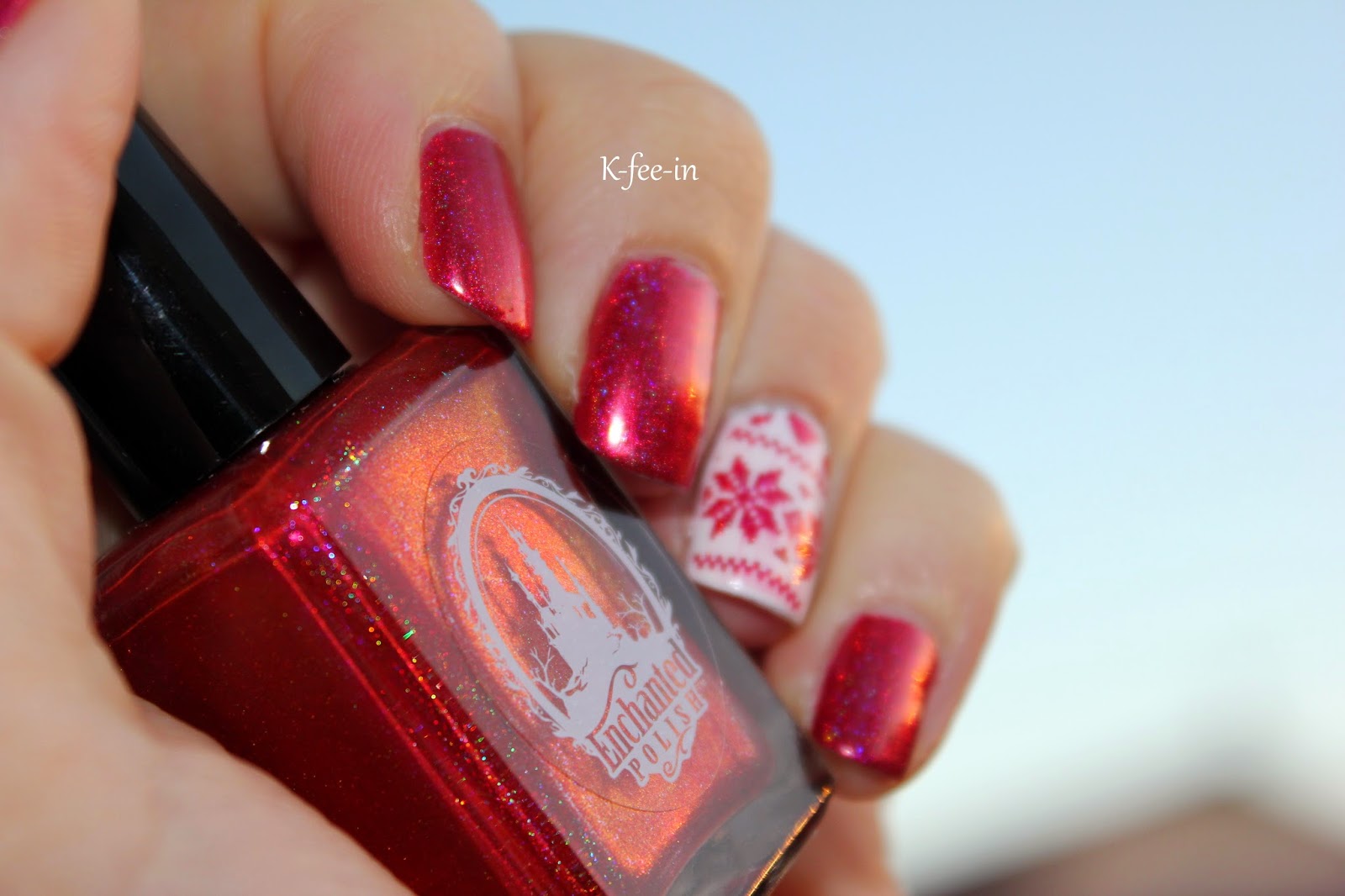 Ce que j'avais sur mes ongles lors des fêtes de fin d'année - Enchanted