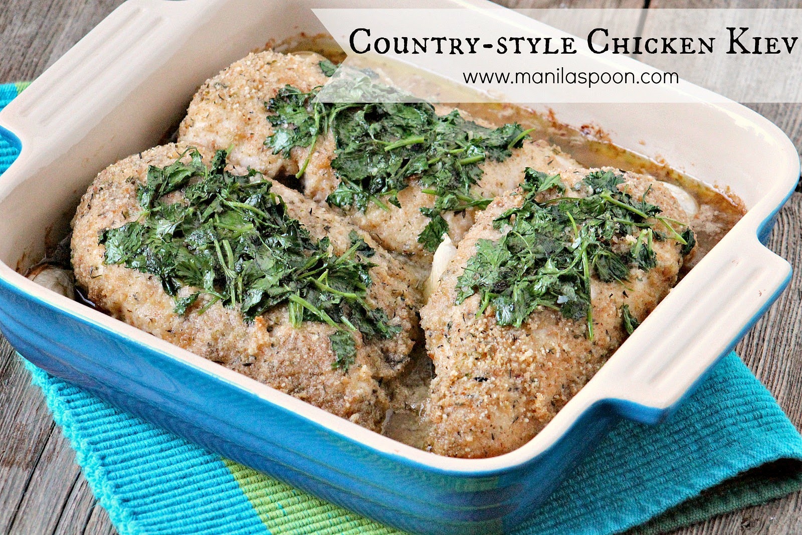 CountryStyle Chicken Kiev Manila Spoon