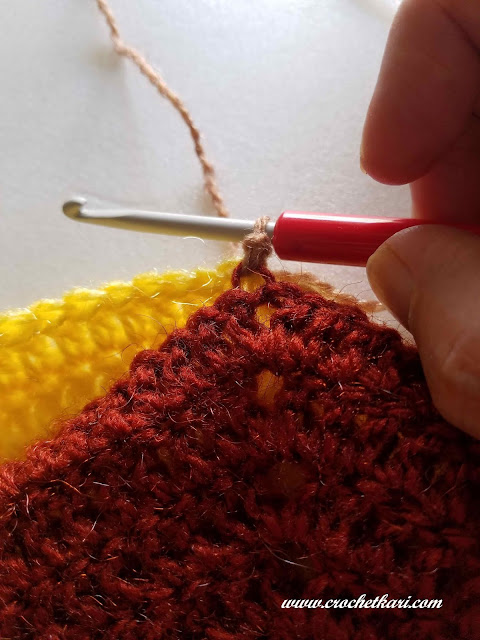 How to join crochet hexagons using slip stitch in back loops only crochetkari