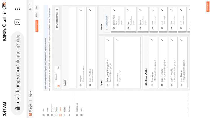 Mengatur Widget Blogger Mengatur Widget Blogger