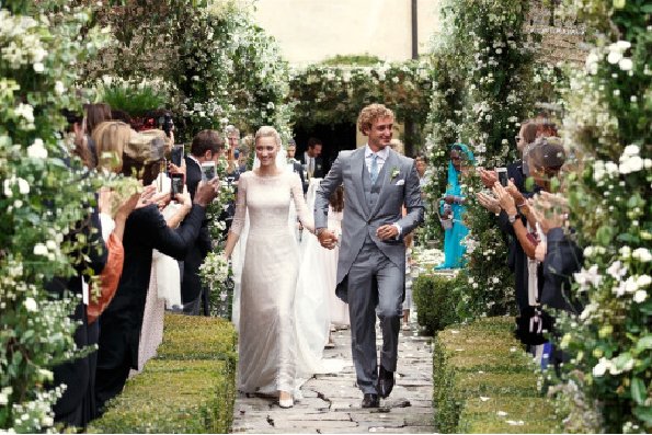wedding ceremony of Pierre Casiraghi and Beatrice Casiraghi in Stresa