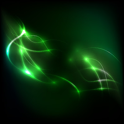 Abstract vector green shiny image