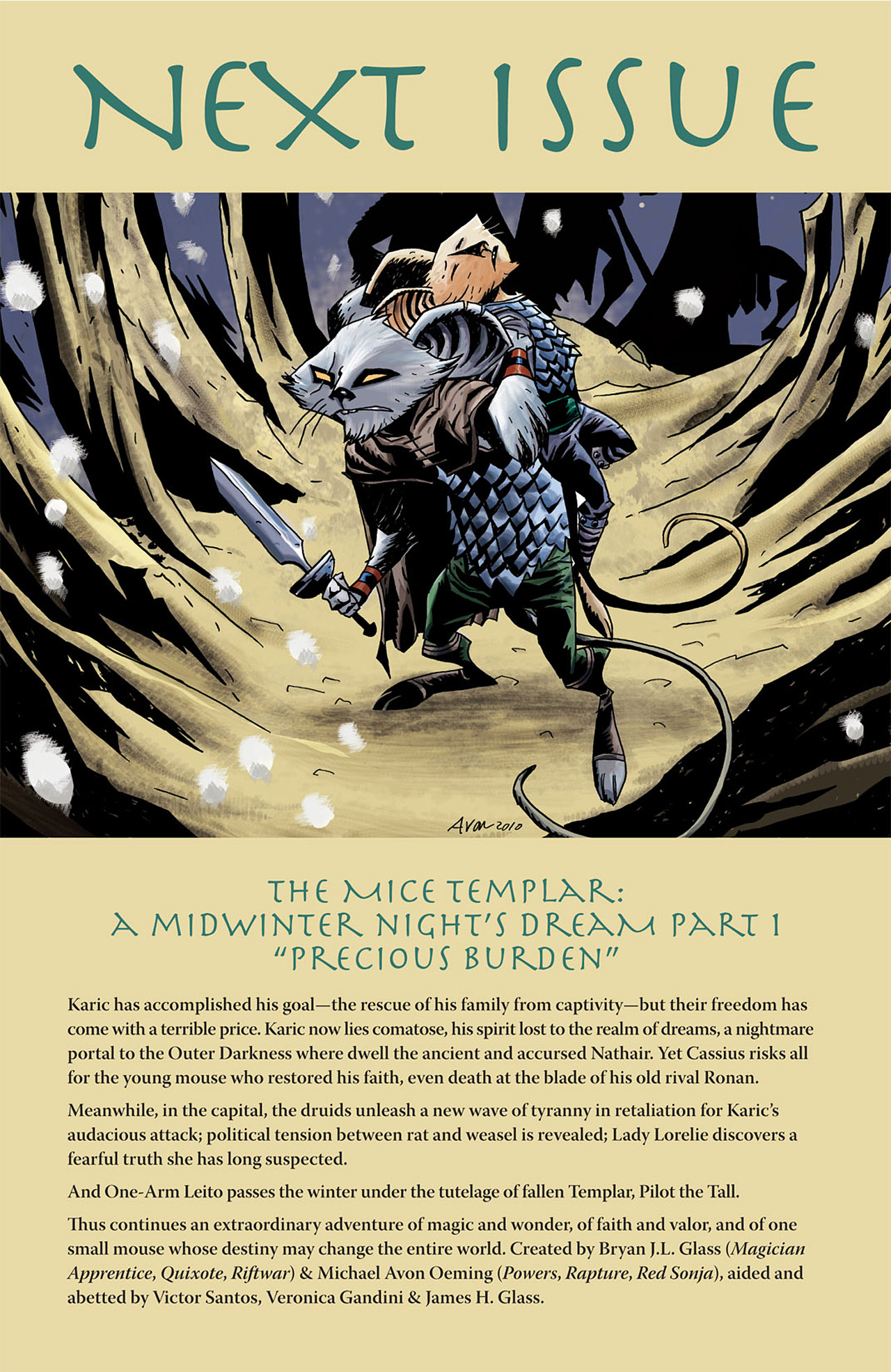 Read online The Mice Templar Volume 3: A Midwinter Night's Dream comic -  Issue #0 - 10