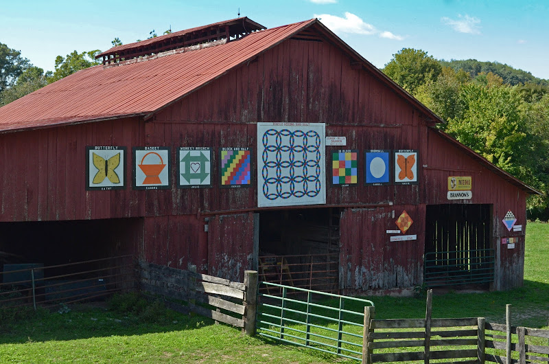 Around the Blocks Quilt Blocks on Barns
