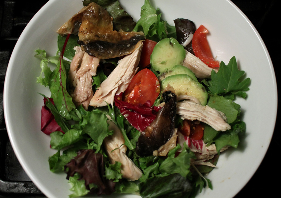 The 99 Cent Chef: Roasted Chicken with Portabella Mushrooms