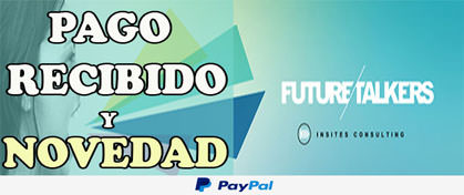 Future Talkers, Comprobante Pago 6.86€ Paypal Future Talkers Pago Recibido Paypal