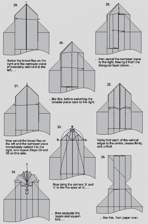 Origami Instructions King Cobra easy paper craft for kids