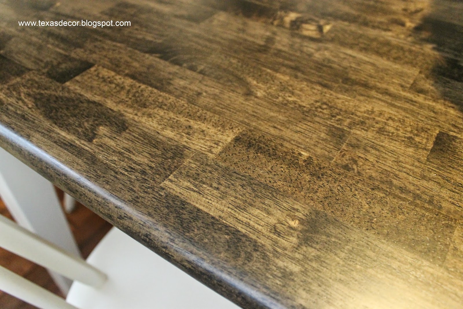 Texas Decor Painted and Stained Kitchen Table A Tutorial