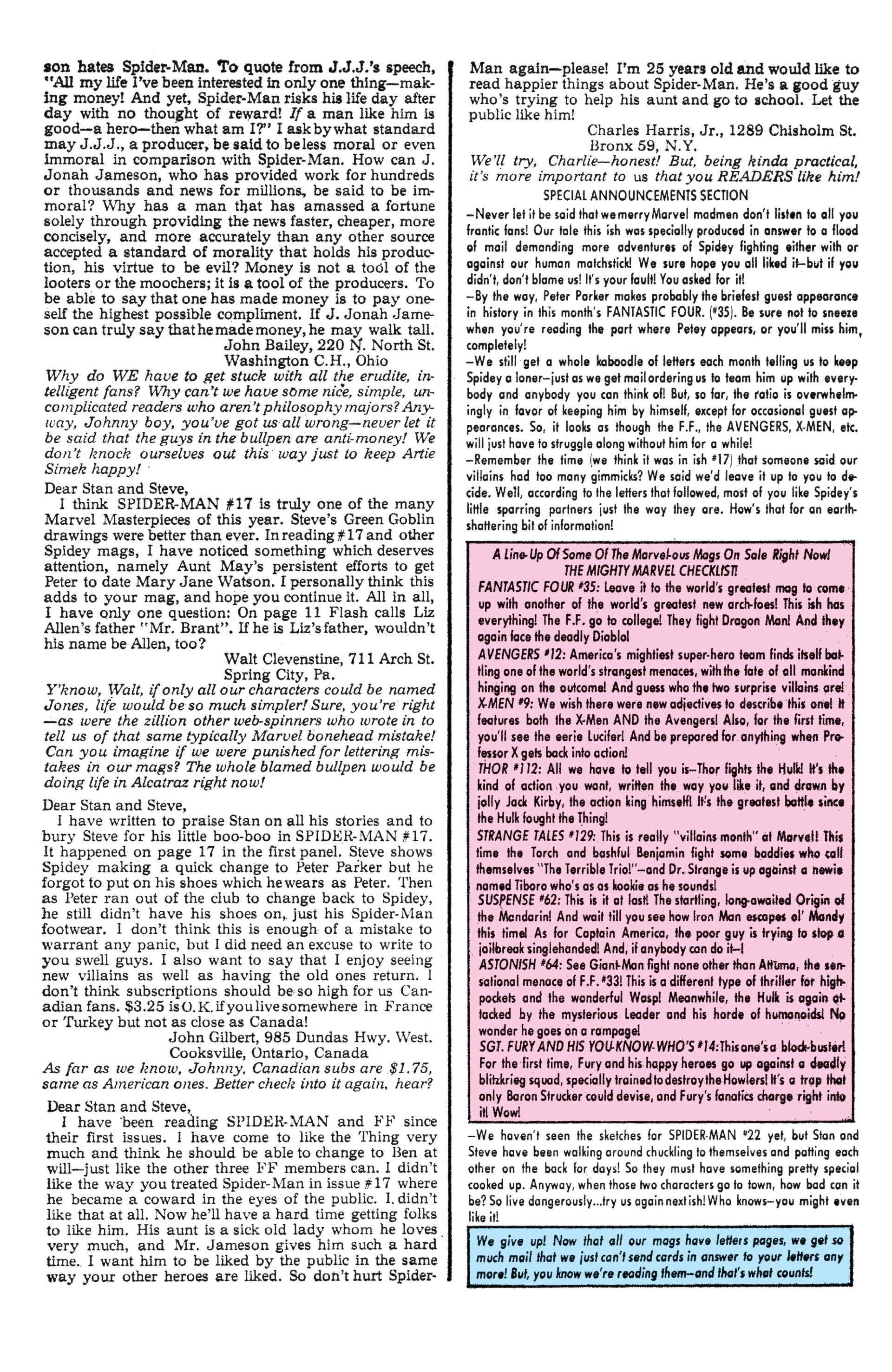 Read online The Amazing Spider-Man (1963) comic -  Issue #21 - 24