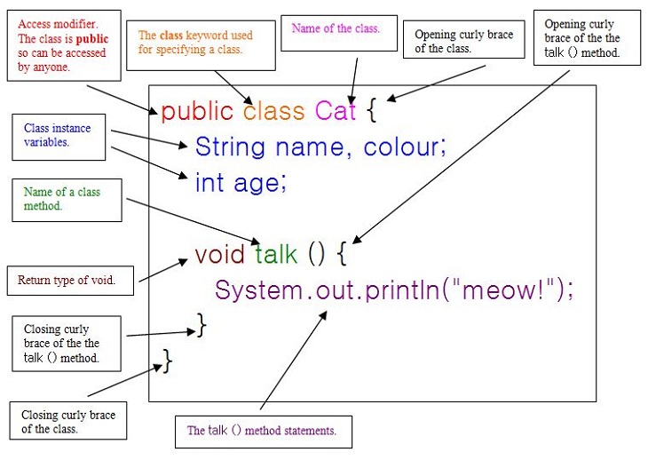 xyz-code-define-the-structure-of-a-java-class