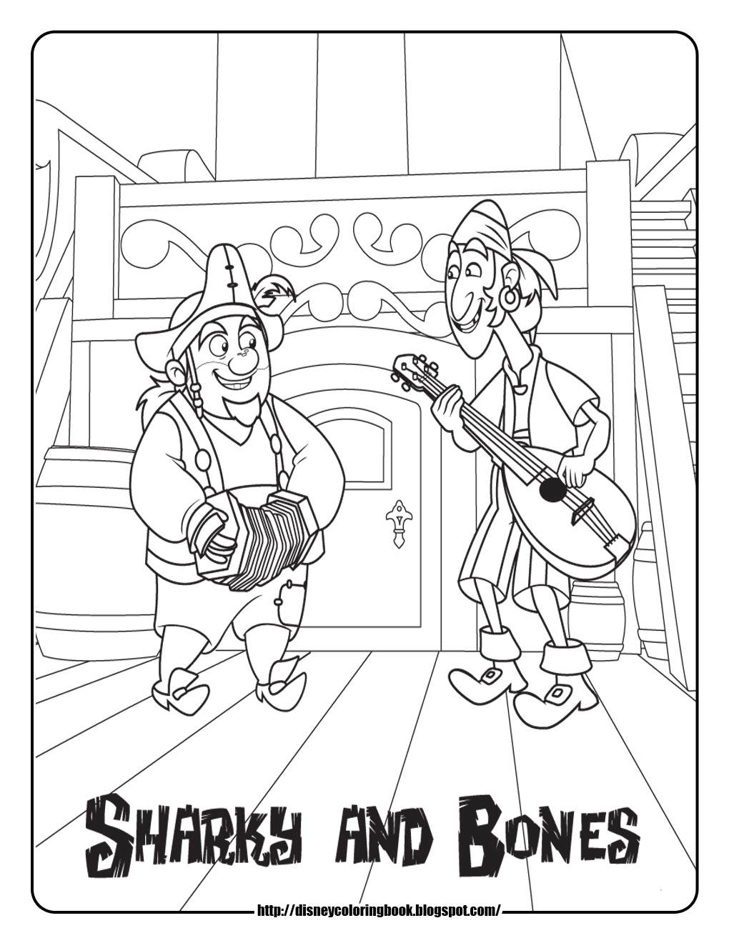 jake and the pirates coloring pages - photo #19