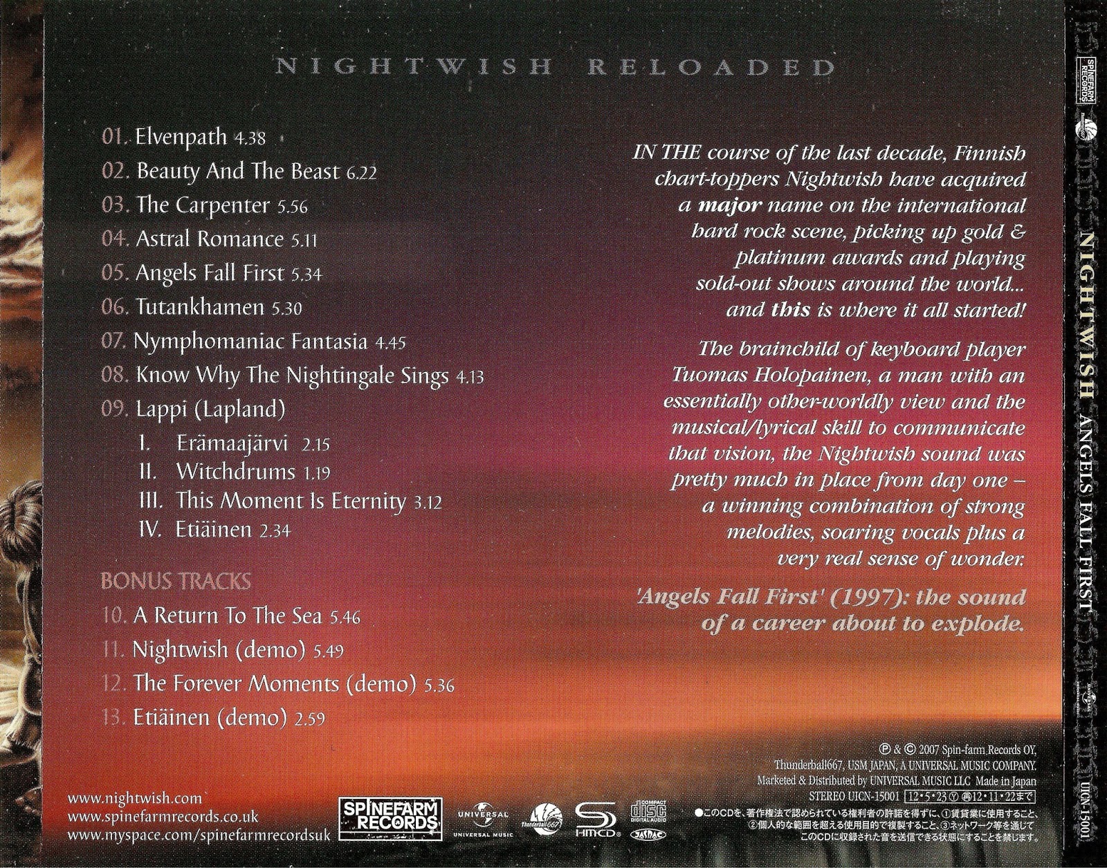 Angels fall sometimes. Nightwish 1997. Nightwish Angels Fall first обложка. Nightwish - Angels Fall first (1997). Tales from the Elvenpath Nightwish.