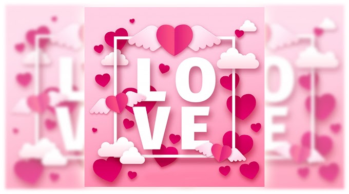Paper cut valentine's day Free Vector