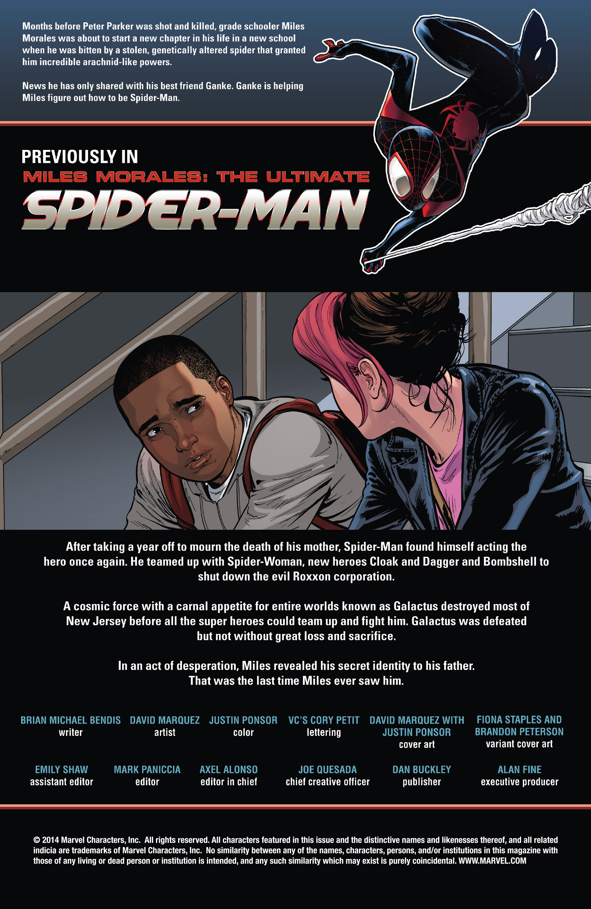 Read online Miles Morales: Ultimate Spider-Man comic -  Issue #1 - 2
