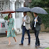 William and Harry view tributes to their mother at the gates of Kensington Palace on the eve of the anniversary of her death in tragic echo of scenes 20 years ago when they stood there as boys