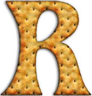 Alfabeto hecho con Galletas Saladas. Alphabet done with Crakers.