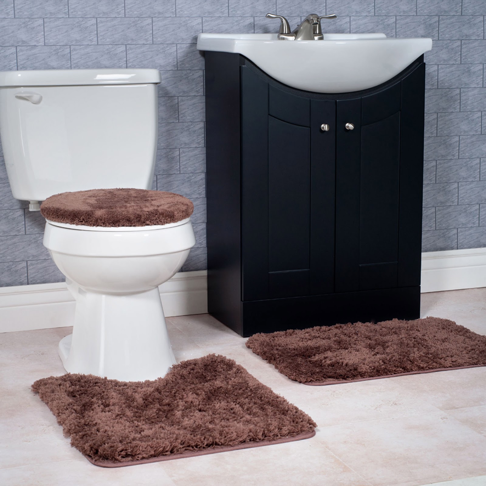 Astounding 3 Piece Bathroom Rug Sets That Nicely Complete, Decorate and