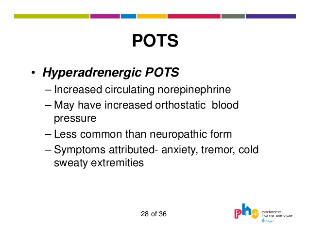what causes hyperadrenergic pots