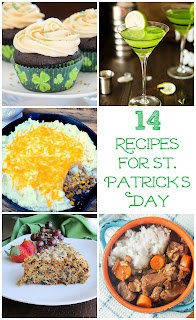 14 delicious recipes to celebrate St. Patrick's Day. We have breakfast, lunch, dinner, dessert and of course a green drink or two covered! #StPatricksDay