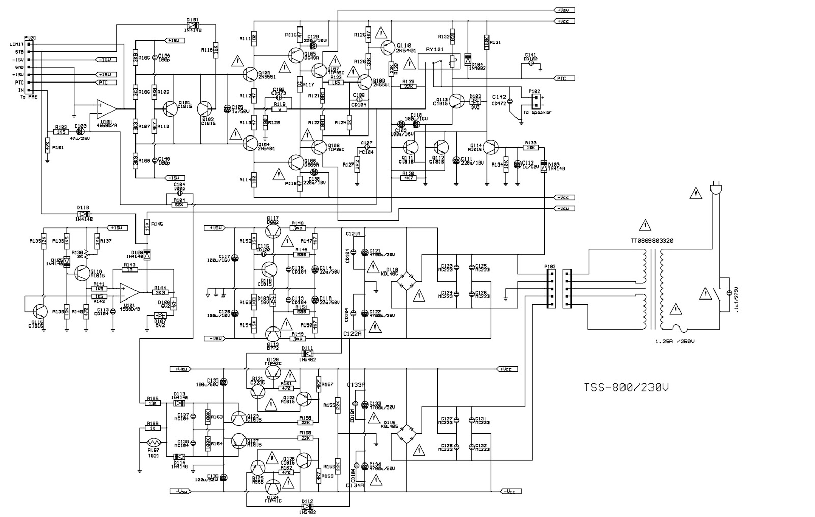 Master Electronics Repair !: TSS 800 INFINITY HTS – CIRCUIT DIAGRAM ...