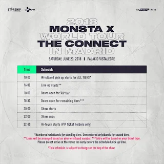 [TOUR SOLD OUT] MONSTA X 몬스타엑스 en MADRID el 23 de Junio 