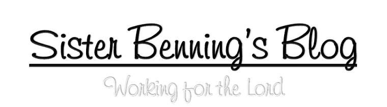 Sister Benning's Blog