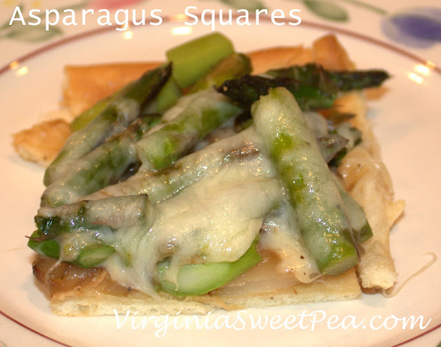 Asparagus Squares - This quick, easy, and delicious meal takes just 30 minutes to prepare and requires very few ingredients. virginiasweetpea.com