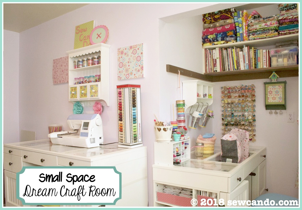 A handmade cottage: My new craft room + storage for small spaces