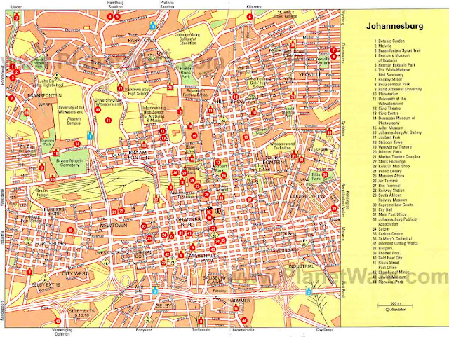 Mapa de Joanesburgo