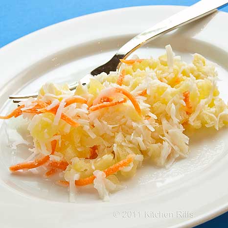 Pineapple, Coconut, and Carrot Salad