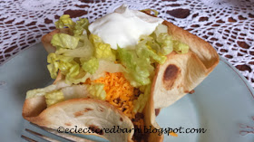 Eclectic Red Barn: Turkey tacoswith cheese lettuce and sour cream