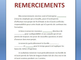 10 Exemples Remerciement Pfe Memoire Ou Rapport De Stage