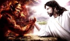 Jesús vs. Diablo (El bien y el mal) Imagen por el Don de Ciencia (El bien siempre ganará ante el mal). Jesús vs. Diablo