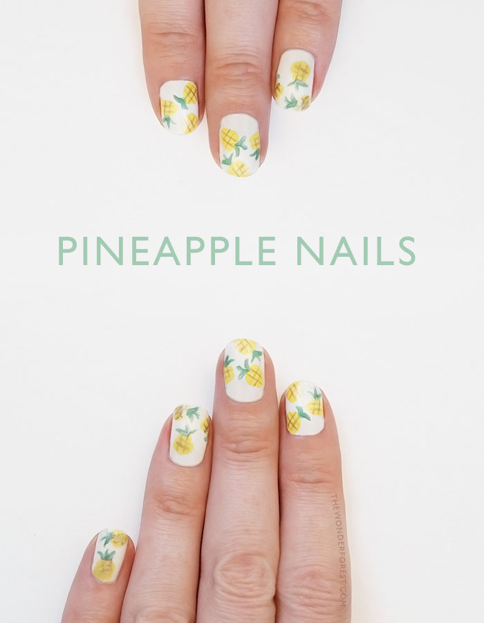Pineapple Nail Art: Tutorial! | Wonder Forest: Design Your Life.